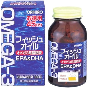 ORIHIRO 피쉬 오일 EPA·DHA 180정 2세트