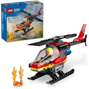 LEGO 시티 소방 구조 헬리콥터 장난감 블록 60411
