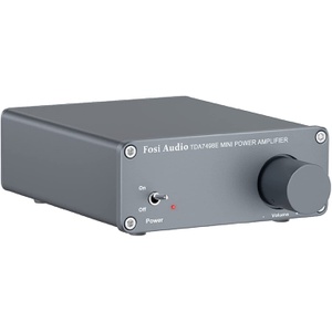Fosi Audio TDA 7498E 320W 2채널 스테레오 오디오 앰프레시버 홈스피커용