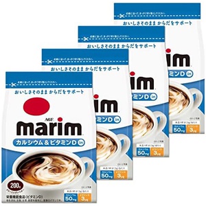 AGF marim 커피 밀크 칼슘&비타민D 함유 200g×4봉 