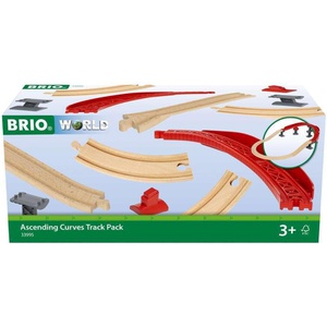 BRIO WORLD 확장 커브 팩 33995 레일 장난감 부품