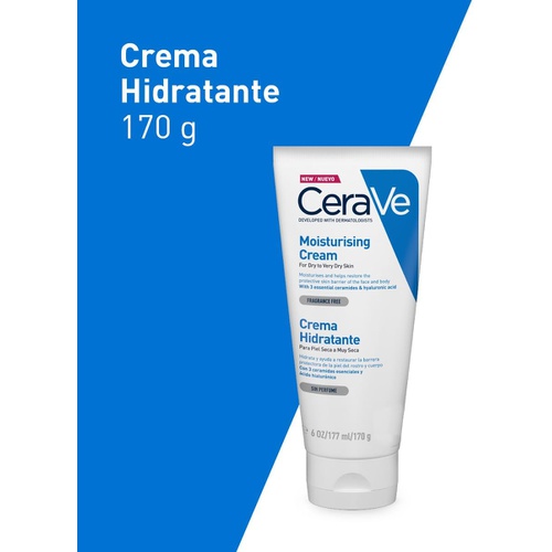  Cerave Dry And Very Dry Skin Moisturizing Cream 170ml
