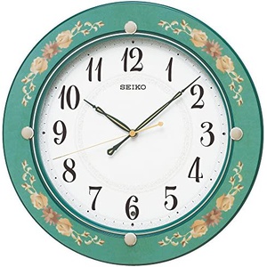Seiko Clock HOME 아날로그 나무틀 인테리어 벽걸이 시계 KX220M