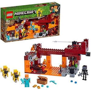 LEGO 마인크래프트 블레이즈브리지 전투 21154 장난감 블록