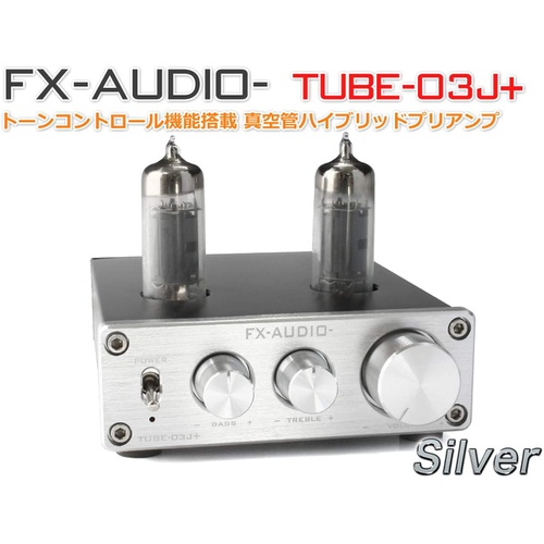  FX AUDIO-TUBE 03J+ 톤 컨트롤 기능 탑재 진공관 하이브리드 프리앰프