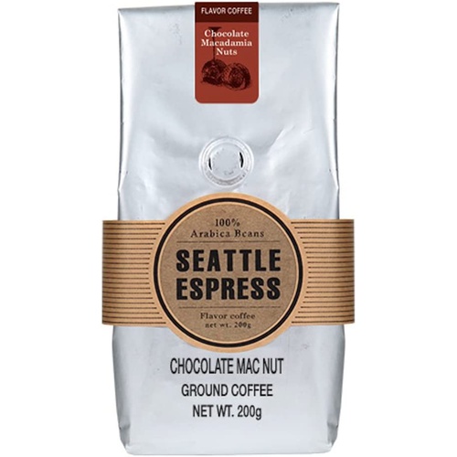  Seattle Espress Flavor Coffee Chocolate Macadamia Nut Ground 200g