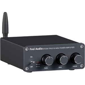 Fosi Audio BT20A Bluetooth 5.0 파워 앰프 2.0CH 스테레오 오디오