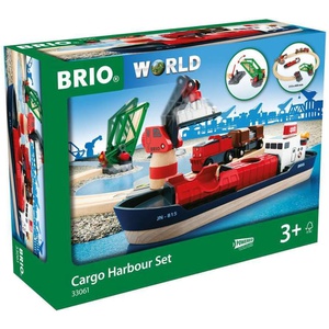 BRIO WORLD 카고 하버 세트 16피스 목제 레일 33061