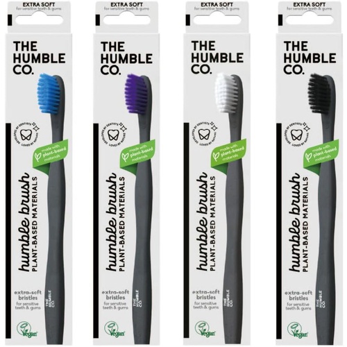  THE HUMBLE CO Humble Brush 플랜트 베이스 칫솔 4개 세트