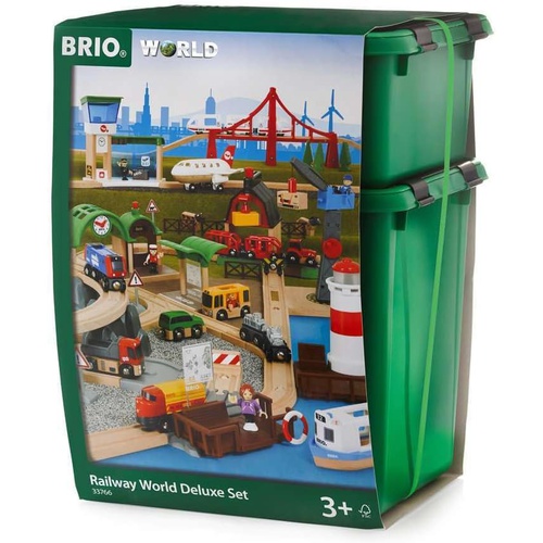  BRIO WORLD 월드 디럭스 세트 33766 레일 장난감