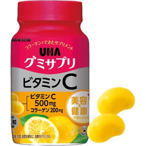 UHA 미각당 젤리 보조식품 비타민C 60알 레몬맛