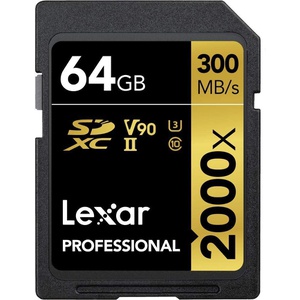 Lexar Live for the Memory 64GB, 2000x Speed 300MB/s