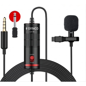 SYNCO 스마트폰용 핀 마이크 전지향성콘덴서마이크 3.5mmTRS/TRRS 