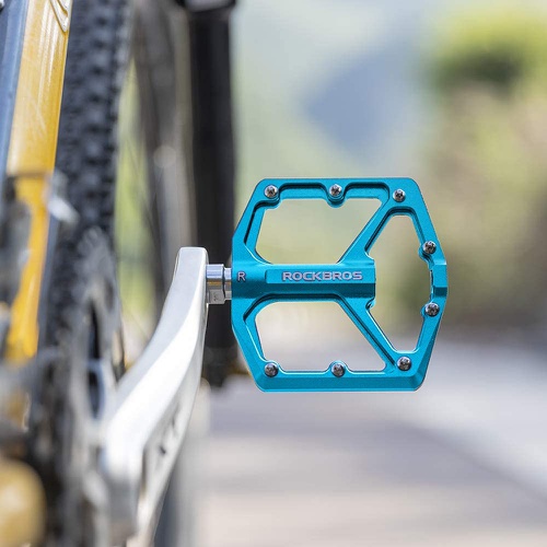  ROCKBROS 자전거 페달 경량 알루미늄 합금 미끄럼 방지  2개세트
