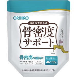 ORIHIRO 골밀도 서포트 135g 마르토비온산 Ca 건강 보조제 
