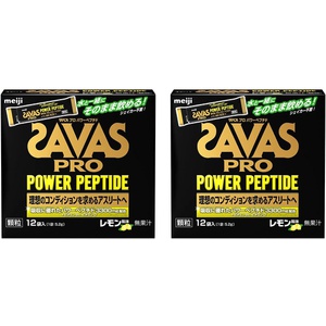 SAVAS 프로 파워 펩타이드 프로틴 스틱 레몬맛 5.2g 12봉 2세트 