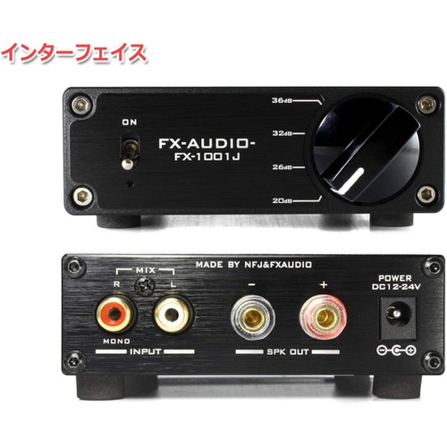  FX AUDIO-FX 1001J TPA3116 디지털 앰프 IC 탑재 PBTL 모노럴 파워 100W×1ch Parallel 