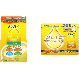 멜라노 CC 톤케어 젤 100g 마스크 28매입 비타민C/E유도체 미용액성분함유 고보습