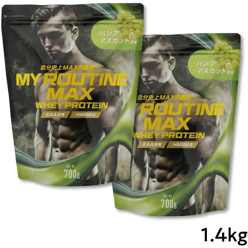  마이루틴 MAX 유청 단백질 샤인 머스캣 700g×2봉 프로틴