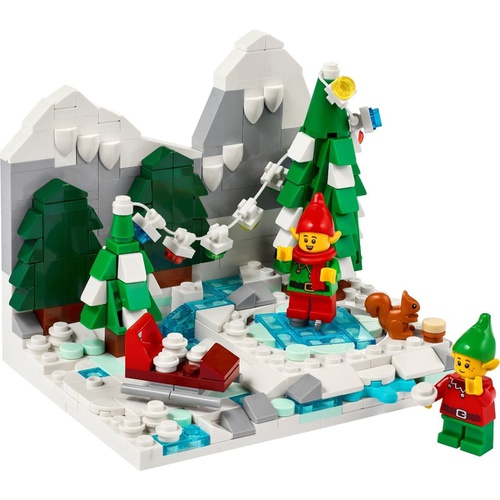  LEGO 엘프와 즐거운 겨울 40564 블록 장난감 