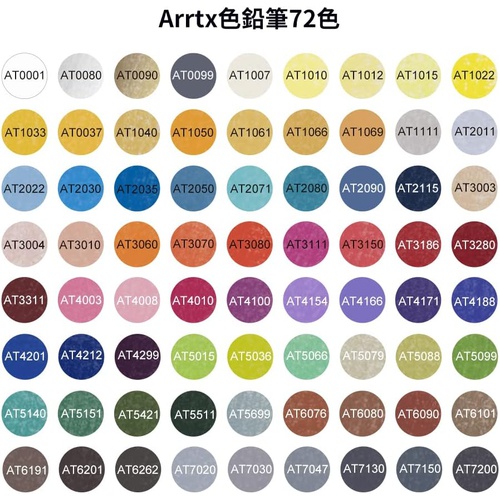  Arrtx 색연필 72색 프로용 소프트 심 색연필 세트 일러스트 디자인 데생 