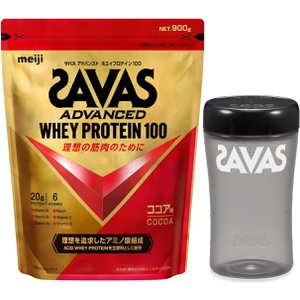 SAVAS 유청 단백질 100 코코아 맛 980g 쉐이커 500ml