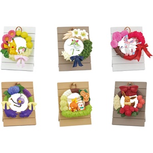 RE MENT 포켓몬스터 리스 컬렉션 Happiness wreath BOX 상품 6종 
