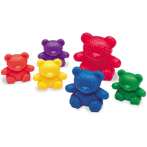  LearningResources 산수 장난감 컬러풀 카운터 곰 가족 96개입 LER0744