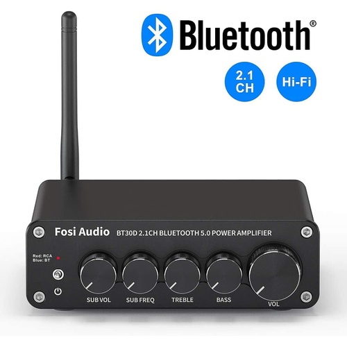  Fosi Audio BT30D Bluetooth 5.0 파워 사운드 앰프  Hi Fi 클래스D 50W*2+100W 고성능