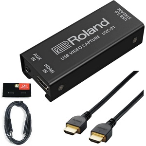 Roland UVC 01 USB VIDEO CAPTURE HDMI케이블 3m AUX 케이블 세트