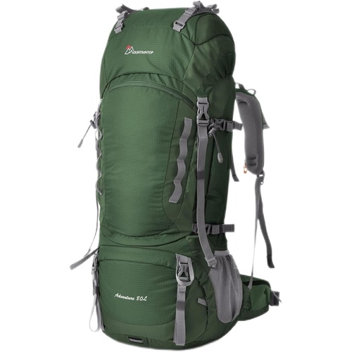  Mountaintop 백팩 80L 등산 배낭 대용량 가방 하이킹 방재 여행 경량 방수 레인 커버 포함