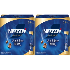 네스카페 레귤러 솔류블 커피 블랙스틱 24개×2박스
