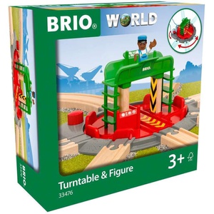 BRIO WORLD 피규어 포함 턴테이블 전철 장난감 목제 레일 33476
