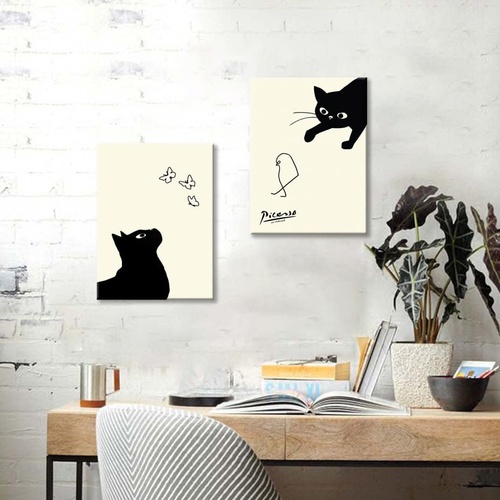  NLKTIYC 피카소 고양이 그림 고양이와 병아리 그림 2장 아트패널