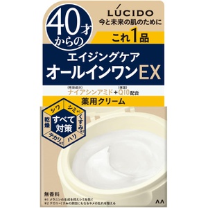 LUCIDO 퍼펙트 스킨 크림 EX 40세부터 남성용 보습 올인원 90g