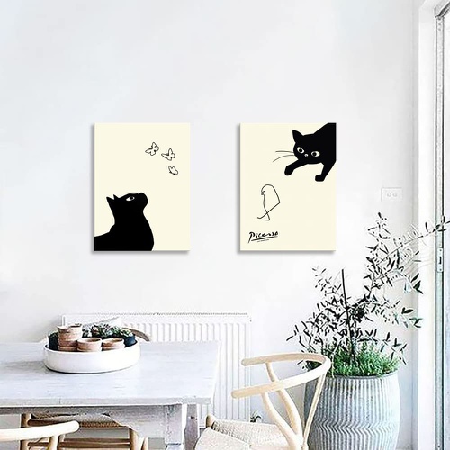  NLKTIYC 피카소 고양이 그림 고양이와 병아리 그림 2장 아트패널