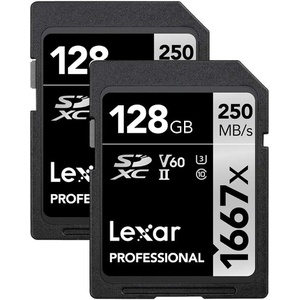 Lexar Live for the Memory 프로페셔널 1667×128GB 2팩 SDXC UHS II / U3 카드