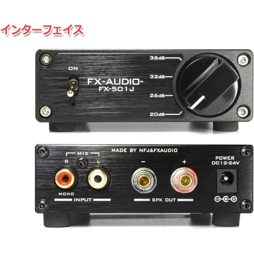  FX AUDIO-FX-501J TPA3118 디지털 모노럴 파워 앰프 IC 탑재