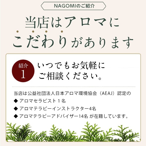  NAGOMI AROMA 에센셜 오일 샘플 세트 5ml 6개