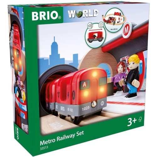  BRIO WORLD 메트로 레일웨이 세트 총 20피스 33513