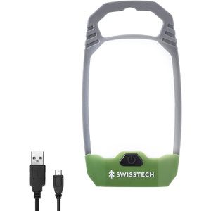 SWISSTECH 캠핑 랜턴 LED 라이트 손전등 조광 4개 점등 모드 USB 충전