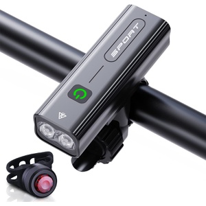 BOSIWO 자전거 LED 라이트 2600mAh 1000루멘 USB 충전식 3in1 기능 탑재 