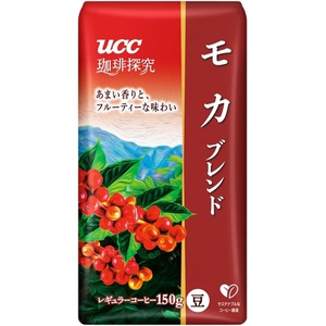UCC 커피탐구 볶은콩 모카 블렌드 150g×3개 레귤러 원두