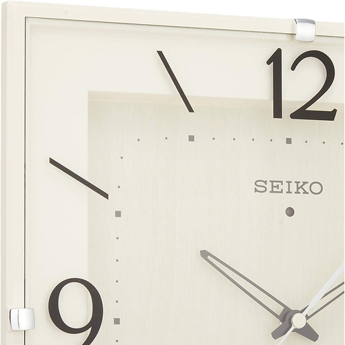  Seiko Clock HOME 시계 전파 아날로그 사각형 KX398ASEIKO