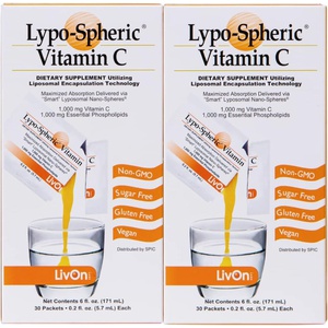 LivOn Laboratories Lypo Sphereic 리포스페릭 비타민 C 리퀴드 30팩 2세트
