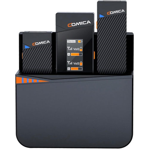  COMICA Vimo C3 무선 마이크 노이즈 캔슬링 2.4GHz 전송 거리 200m 음량 조절 