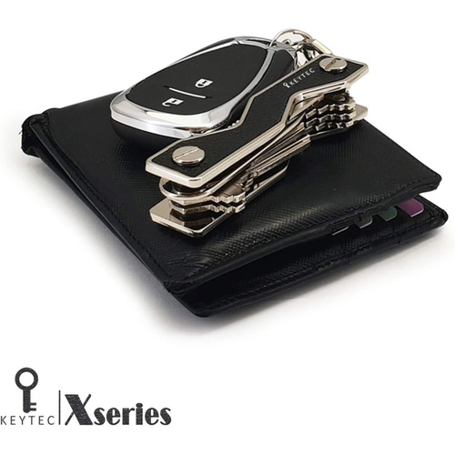  KEYTEC X 멀티툴 포함 다기능 열쇠케이스 콤팩트 열쇠수납도구 카라비너 & 확장팩 포함
