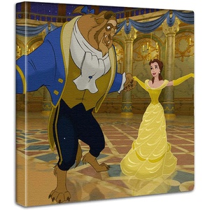 ArtDeli 디즈니 프린세스 아트 패널 30×30cm 미녀와 야수 인테리어 그림 