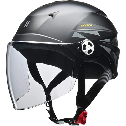  LEAD 오토바이용 하프 헬멧 ZORK 머리둘레60/62cm & SERIO RE40 실드 스모크 RE 40S