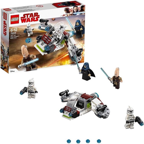  LEGO 스타워즈 제다이와 클론 트루퍼 배틀팩 75206 장난감 블록